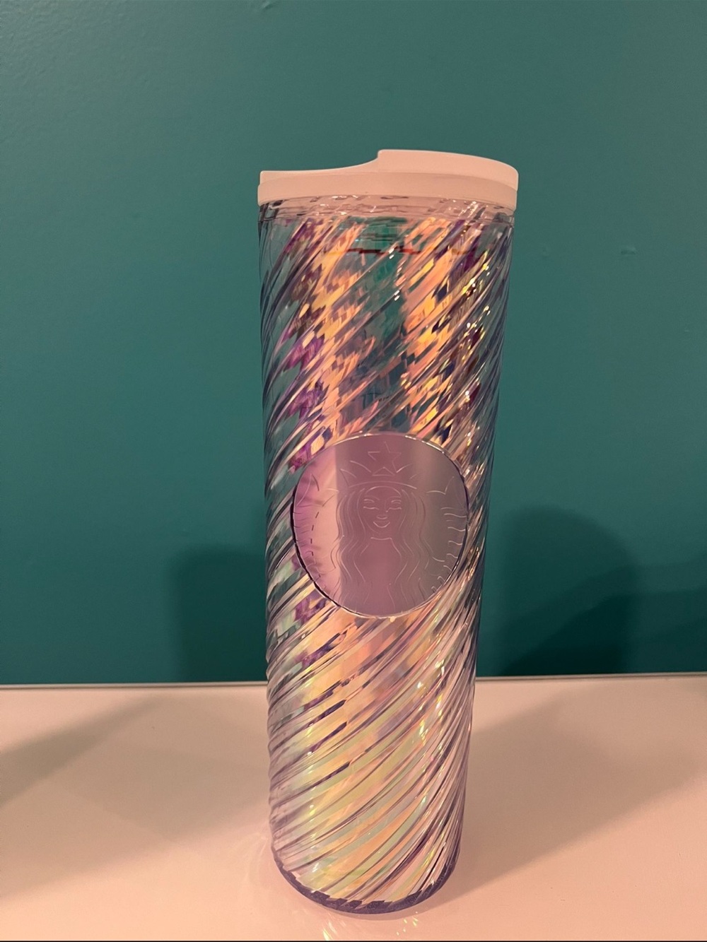 Starbucks Iridescent Tumbler - Lavender & Teal Hues